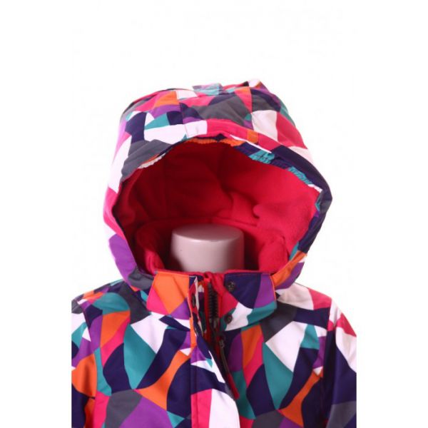 Костюм для девочки (куртка, полукомбинезон, шарф) E806W16/575 Теплый снег