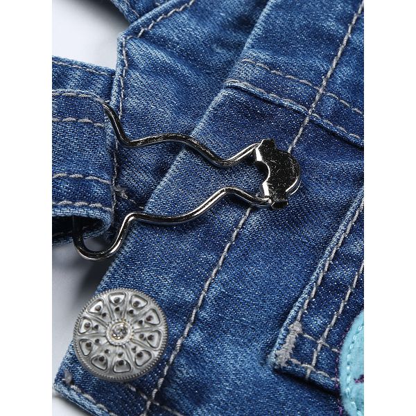 Полукомбинезон джинсовый для девочки 712080 SweetBerry
