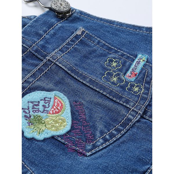 Полукомбинезон джинсовый для девочки 712080 SweetBerry