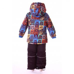 Костюм для мальчика (куртка, полукомбинезон, шарф)