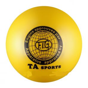 Мяч для художественной гимнастики силикон d15см 300 г I-1 Желтый