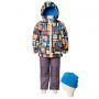 Костюм демисезонный (куртка, брюки, шапка) для мальчика (120/60 гр.) PX54 S15/478-1 Deux par deux